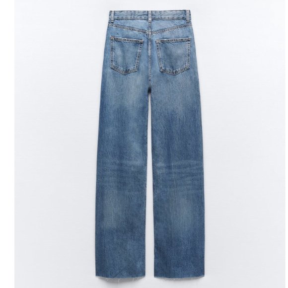 Zara High Rise Wide Leg Jean - Picture 6 of 6